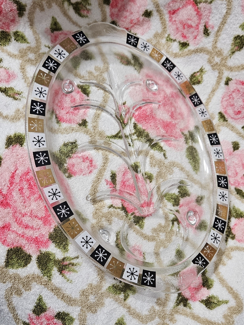 MCM Inland Glass Meat Platter